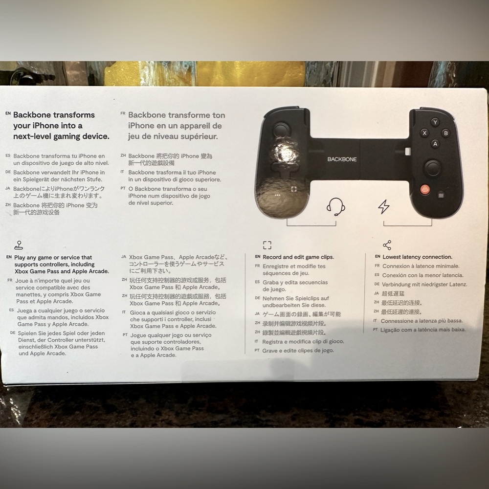 Backbone gaming controller for iPhone. models 13.0 or later